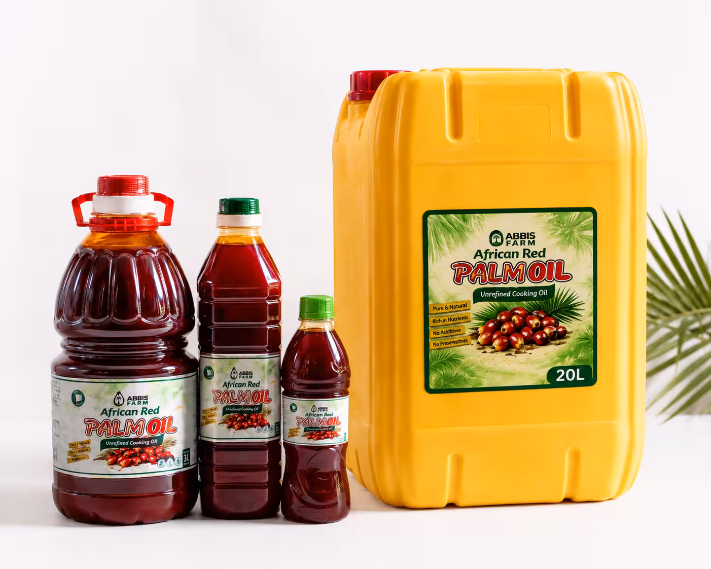 Abbis Farm African Red Palm Oil range