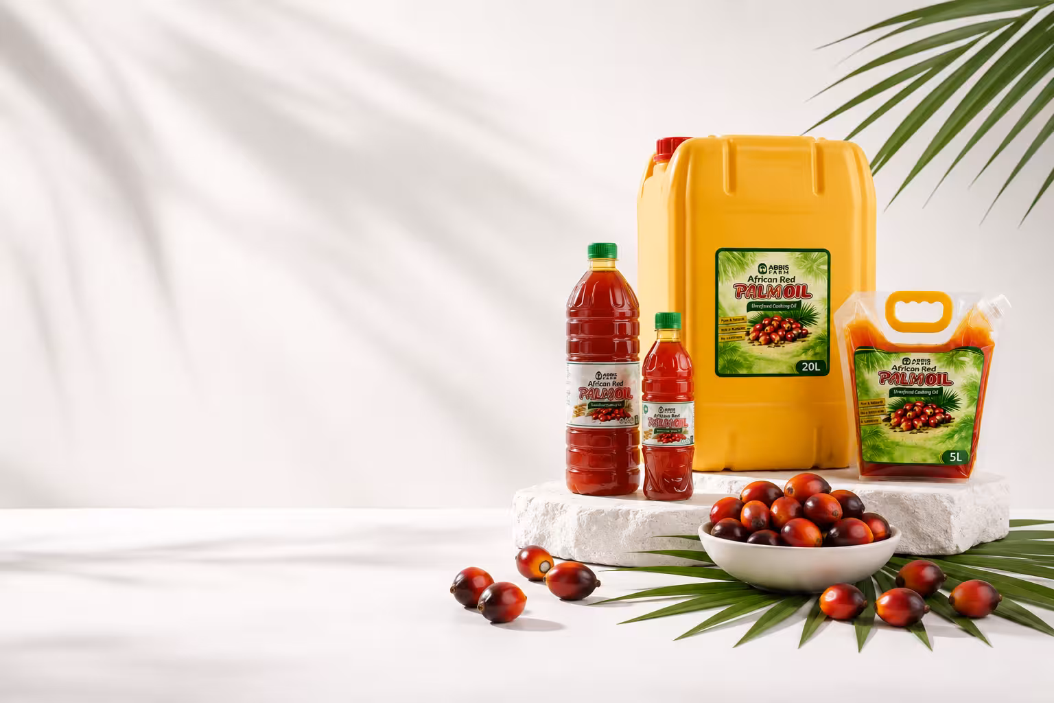 Fresh African red palm oil poured over rice
